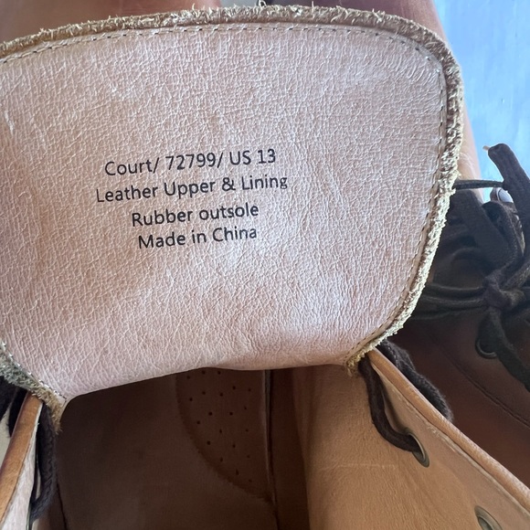 🌻SOLD Warfield and Grand Court Boot Lace Up Brown Leather 13 - Picture 7 of 12